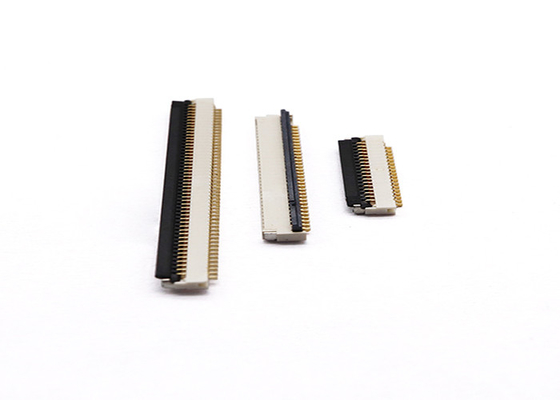 Back flip connector and easy on R/A type  0.3  pitch   with LCP, White, 4-60PIN  for PCB board